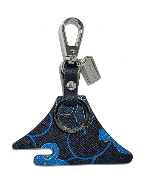 フジタカ ミーツ KYOTO Leather 唐草 キーホルダー 【富士山】