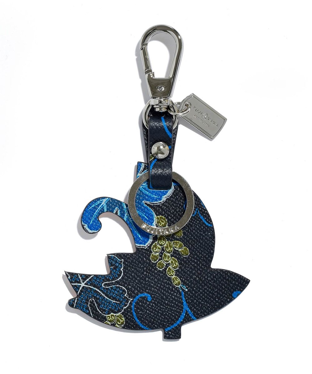 フジタカ ミーツ KYOTO Leather 唐草 キーホルダー 【粋】