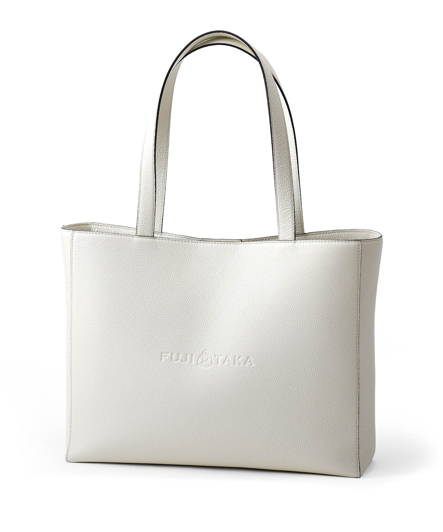 フジタカ ショッパーIII レザートートバッグ(シロ)