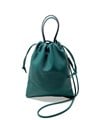 フジタカ フィノ レザー巾着ミニバッグ 2WAY(グリーン)