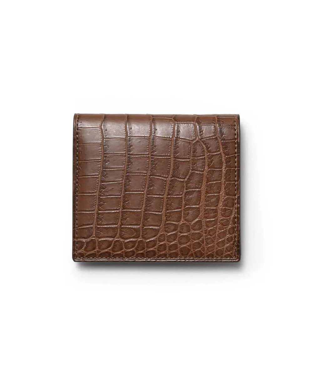 フジタカ シェルビー クロコダイル 二つ折り財布 純札 カード段6