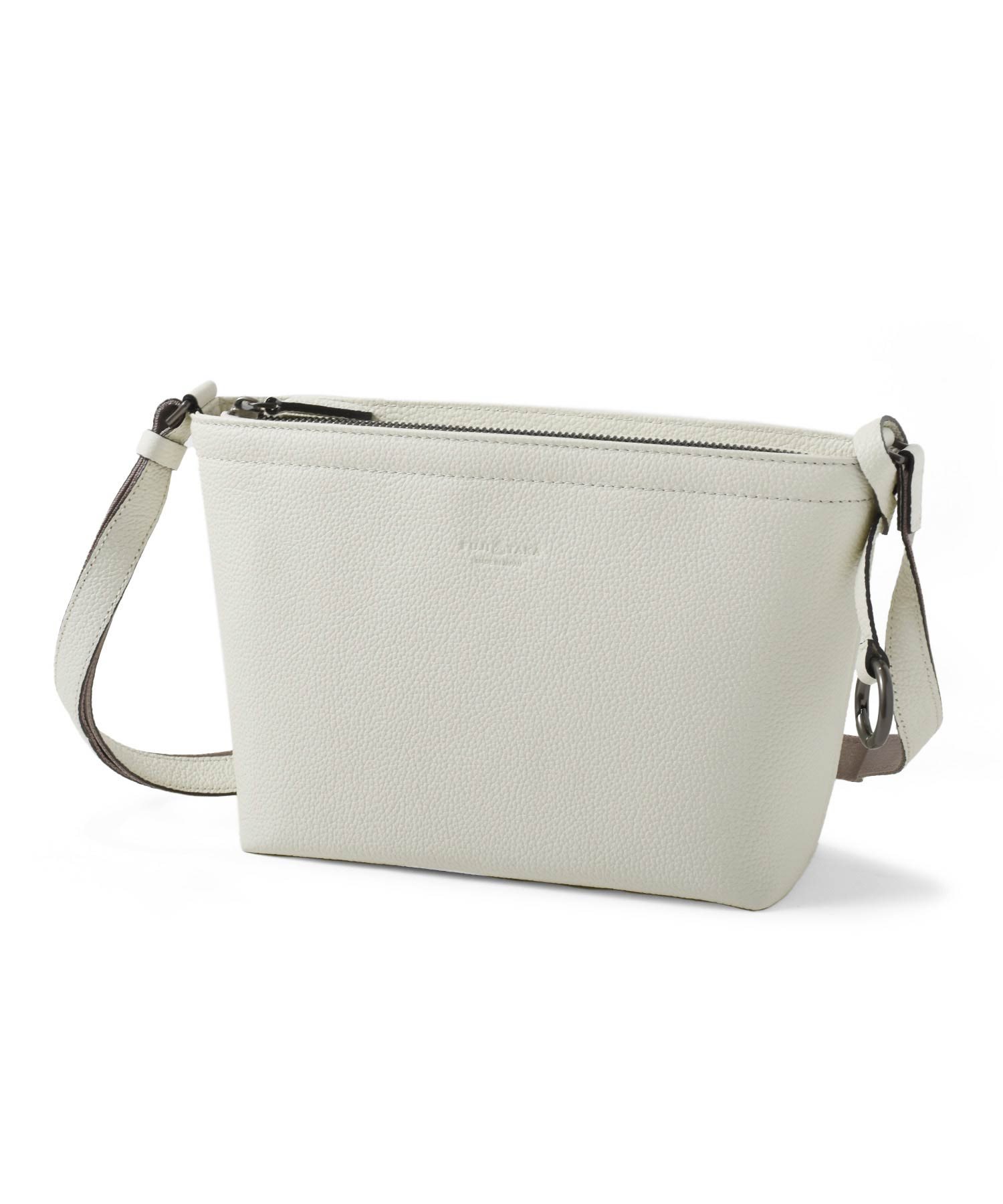 フジタカ エキストラソフト レザーショルダーバッグ(シロ)