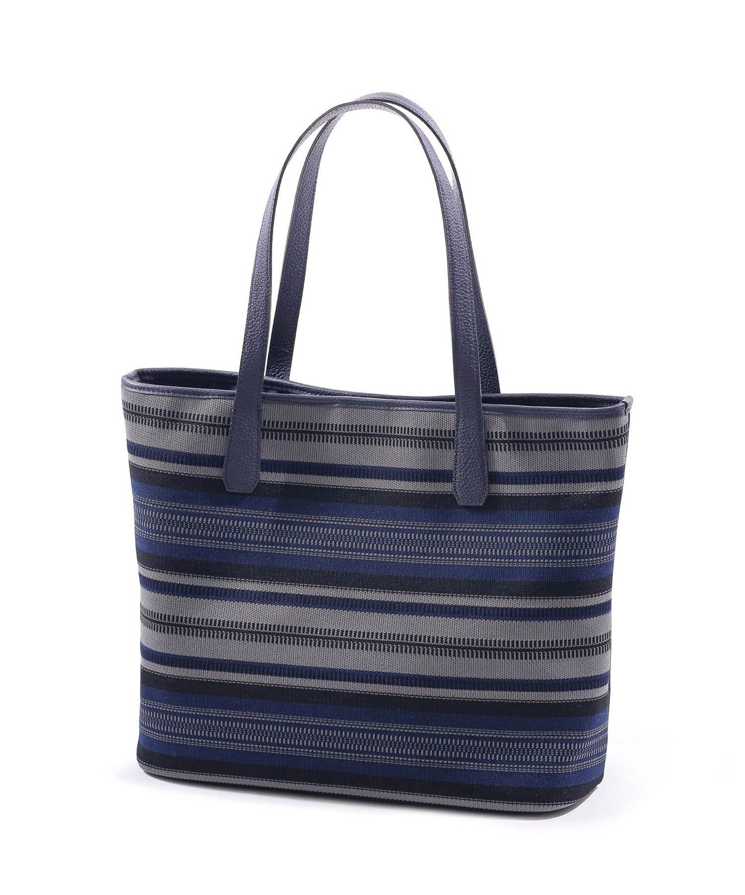 【LEON掲載】フジタカ エコッタ マルチボーダートートバッグ(コン)