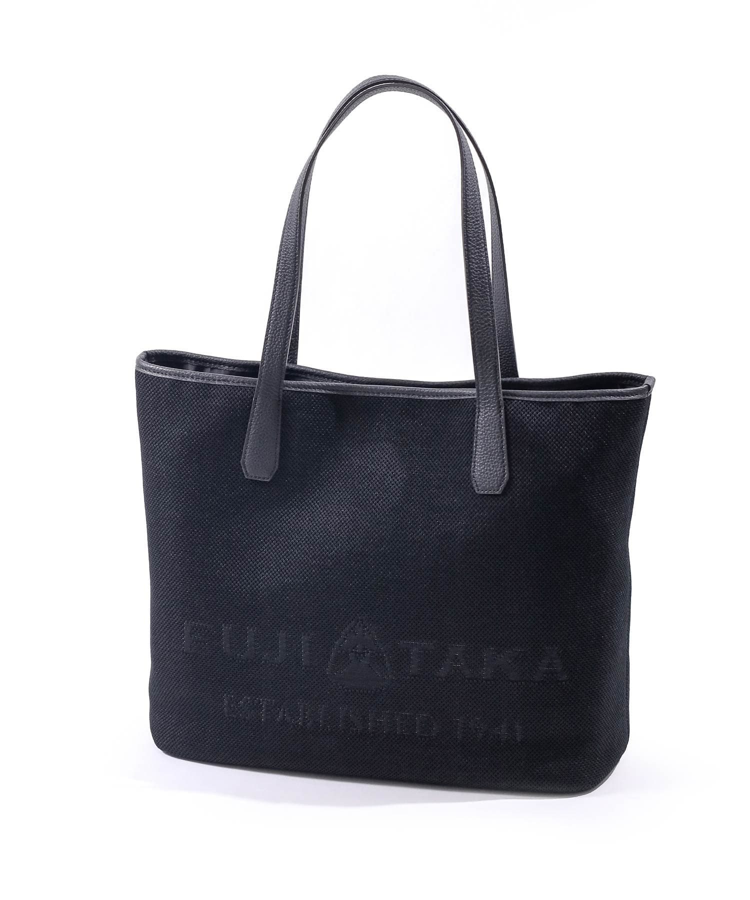 フジタカ エコッタ ロゴトートバッグ(クロ)