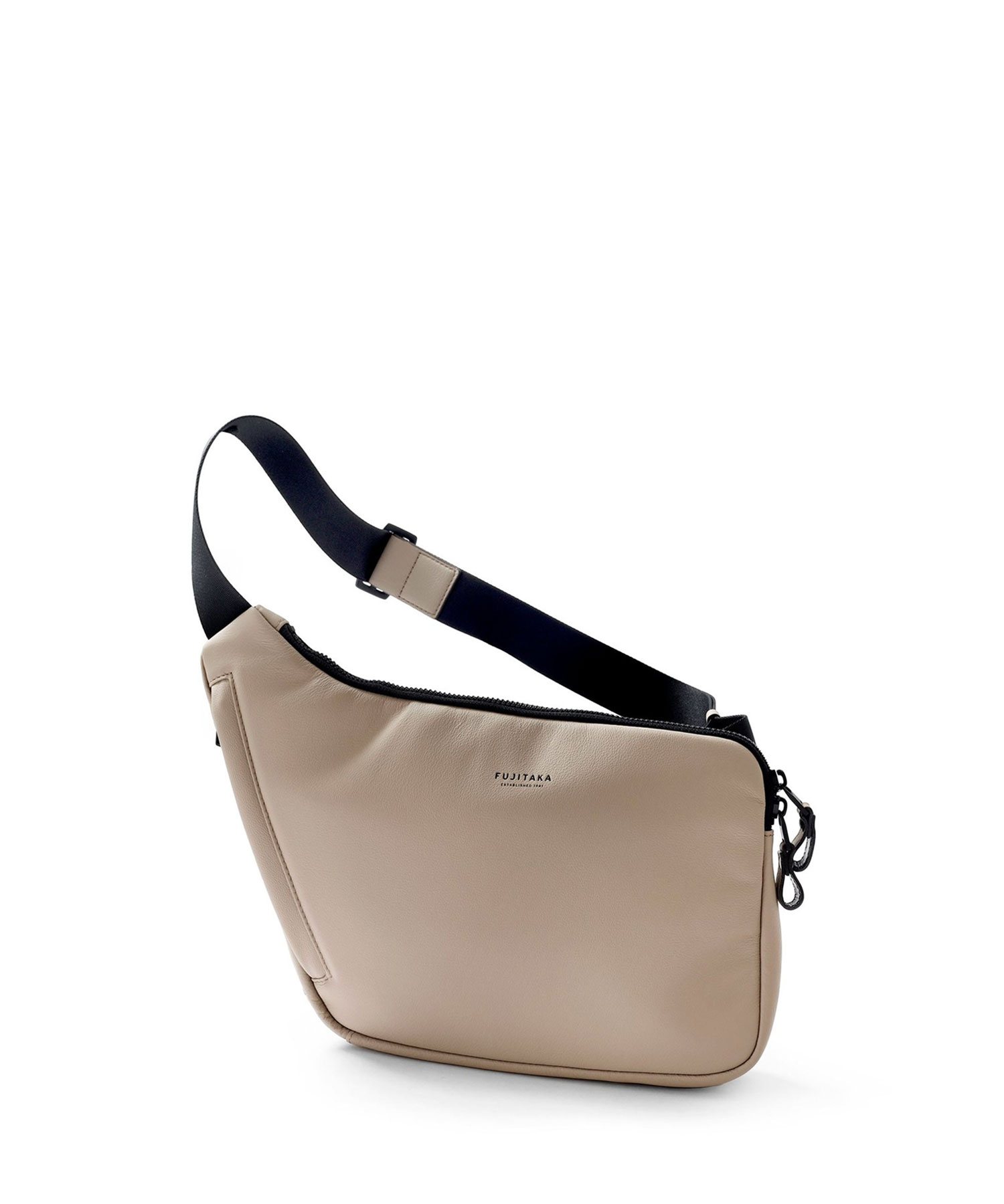 フジタカ ロカス レザーショルダーバッグ(ベージュ)
