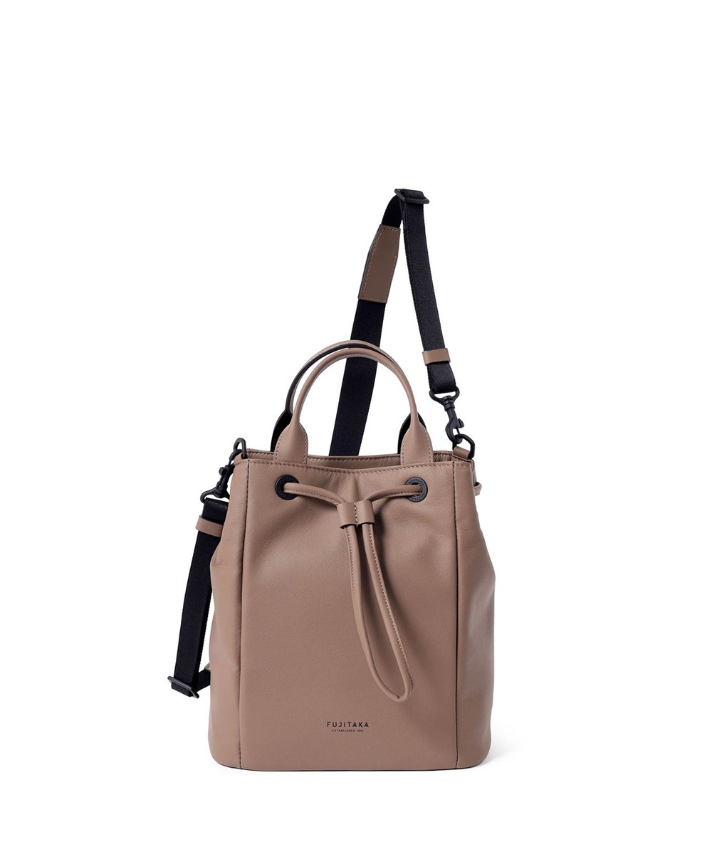 フジタカ ロカス レザー巾着ショルダーバッグ