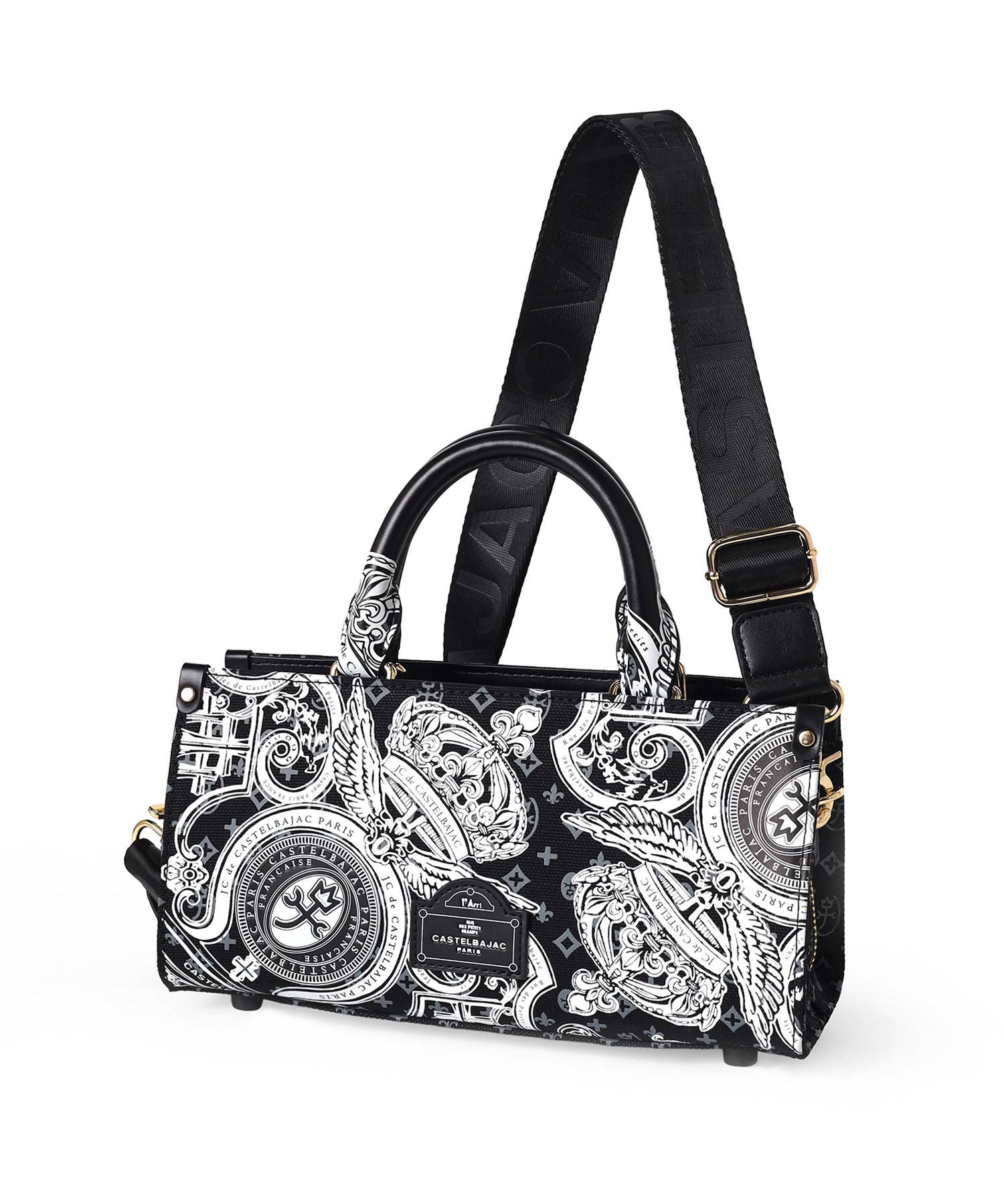 カステルバジャック ヴェルサ ショルダーバッグ兼用ミニトートバッグ(クロ)