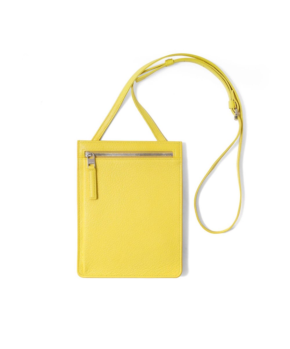 フジタカ シェーブル ゴートレザー スマホショルダーバッグ