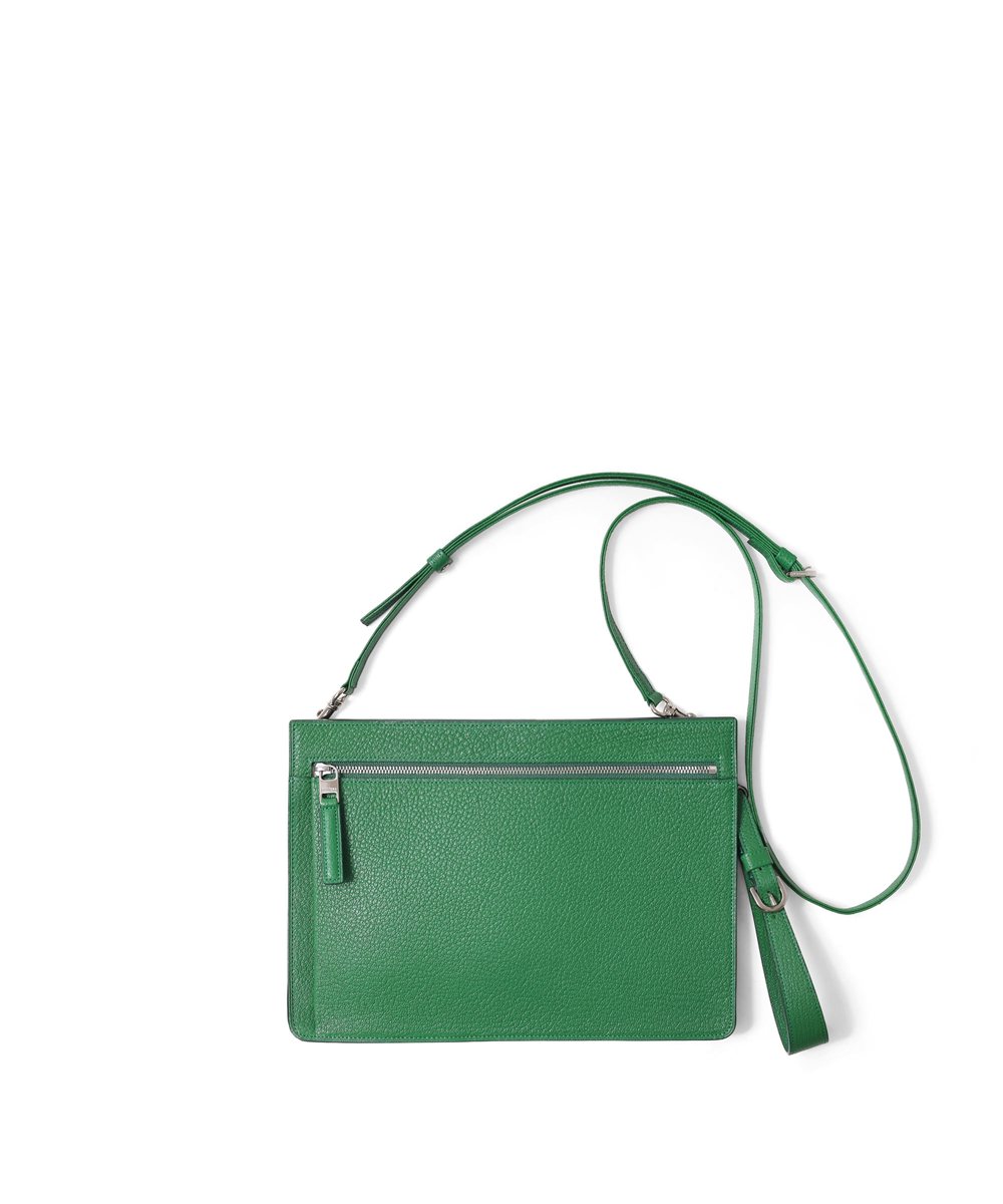 フジタカ シェーブル ゴートレザー クラッチショルダーバッグ