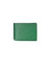 フジタカ シェーブル ゴートレザー マネークリップ カード段8(グリーン)