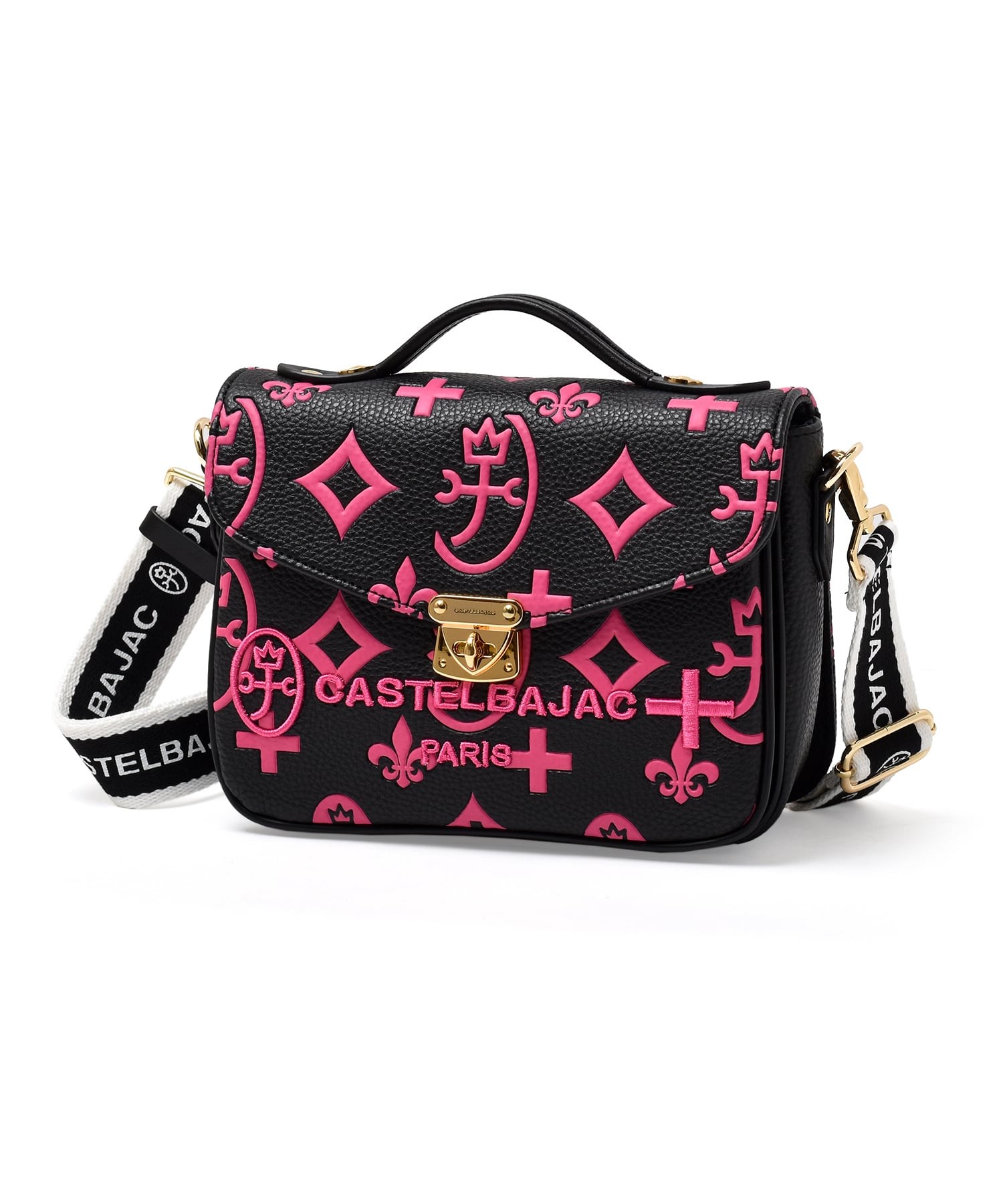 カステルバジャック クレア 手付きショルダーバッグ(ピンク)