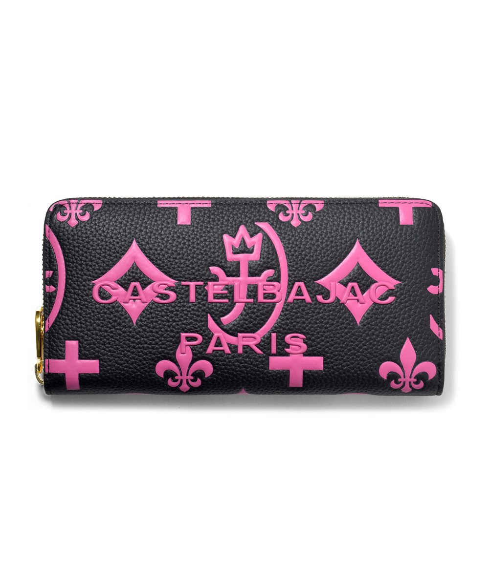 カステルバジャック クレア ラウンドファスナー長財布 カード段12