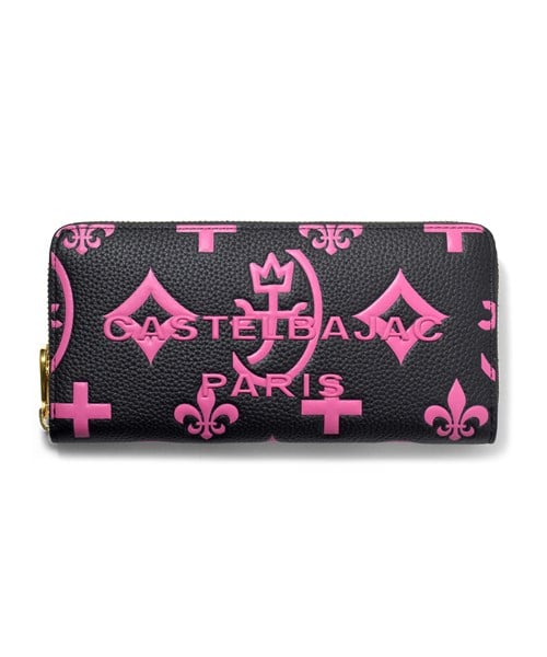 カステルバジャック クレア ラウンドファスナー長財布 カード段12