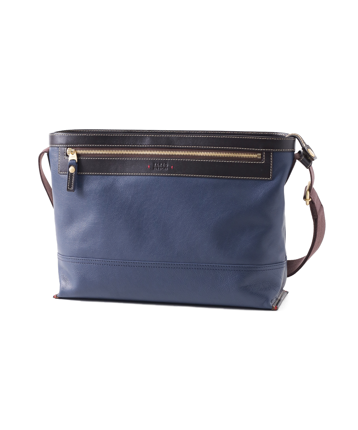 タケオキクチ マンチェスター レザーショルダーバッグ A4(コン)