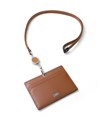 タケオキクチ パナマ IDカードホルダー リール付き(キャメル)