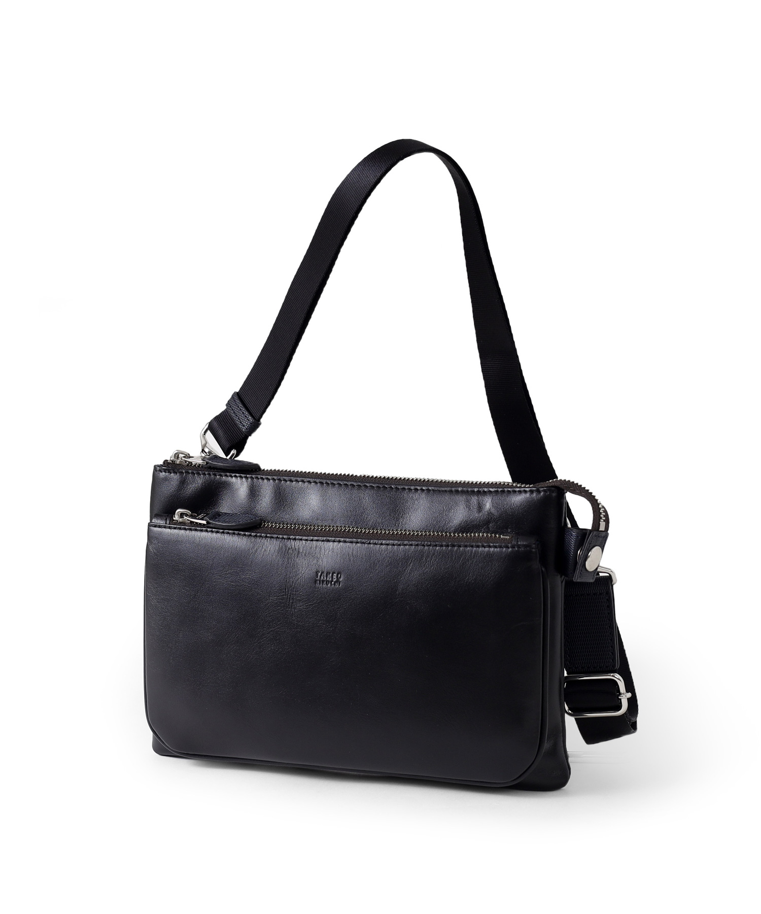 タケオキクチ セレーノ クラッチバッグ兼用 ミニレザーショルダーバッグ(クロ)