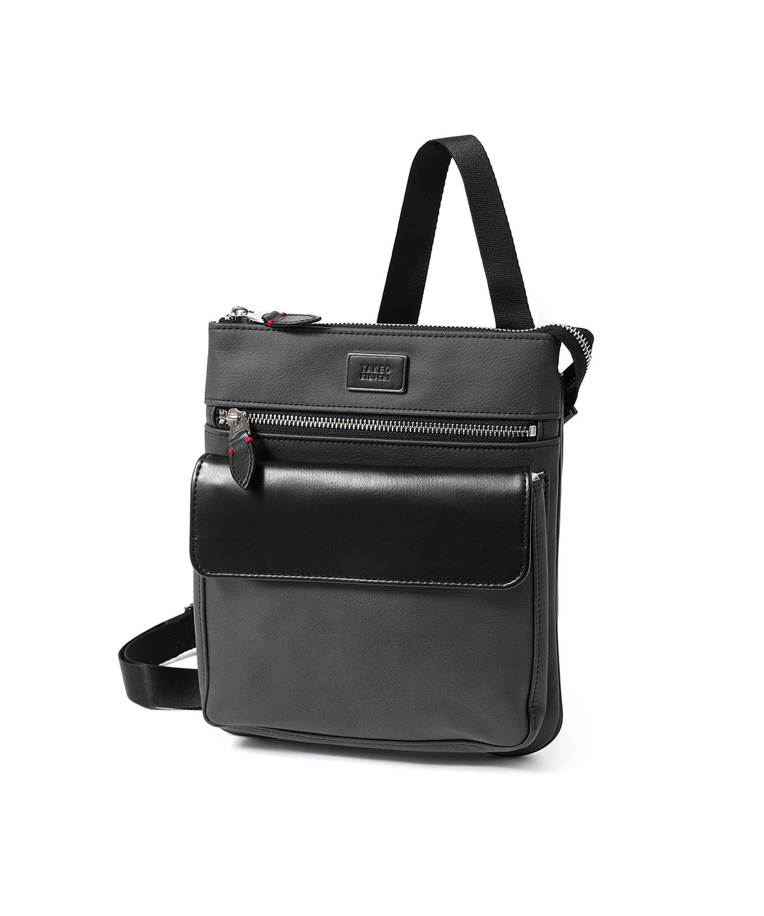 タケオキクチ シーマ ショルダーバッグ タテ型(クロ)