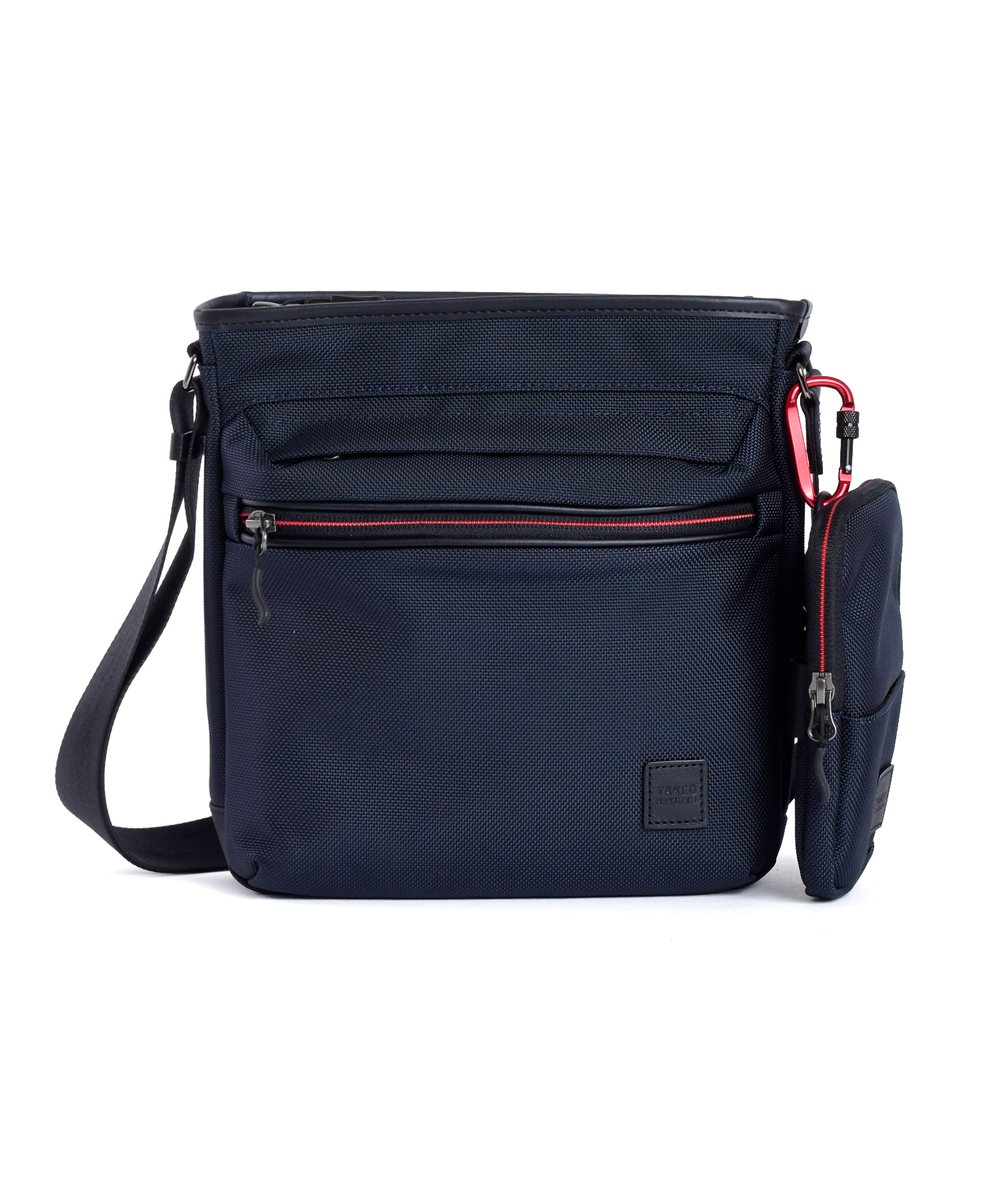 タケオキクチ スプリット ショルダーバッグ B5 スマホポーチ付き