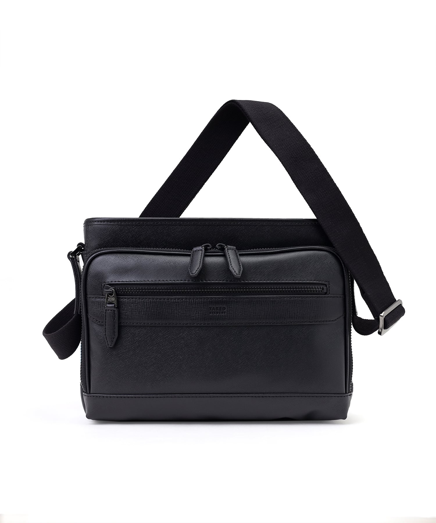 TAKEO KIKUCHI / タケオキクチ ニュース ショルダーバッグ ヨコ型 B5