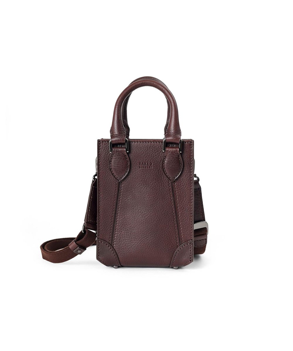 タケオキクチ イーサン レザーショルダーバッグ ミニ