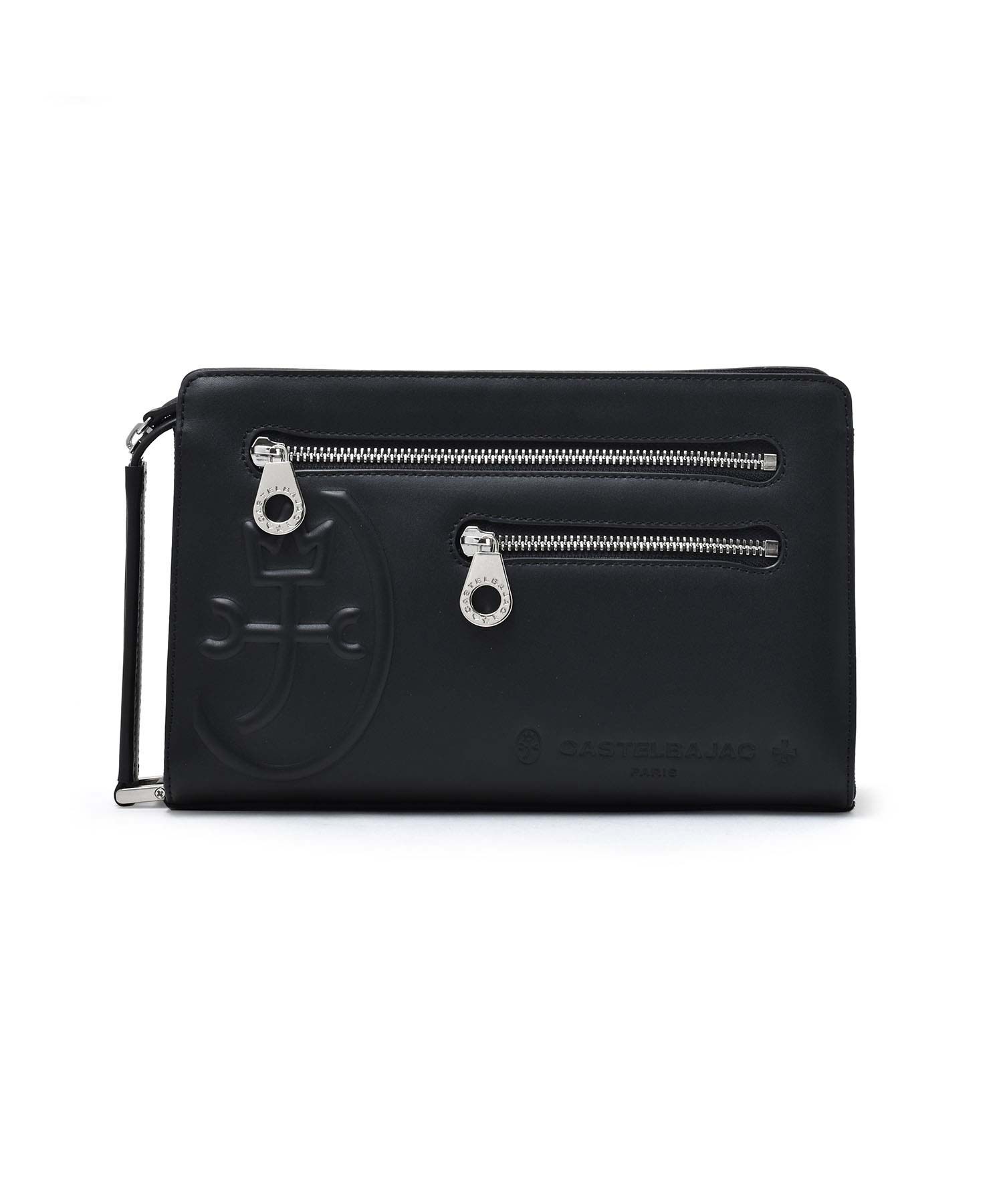 カステルバジャック トリエII レザーメンズバッグ(クロ)