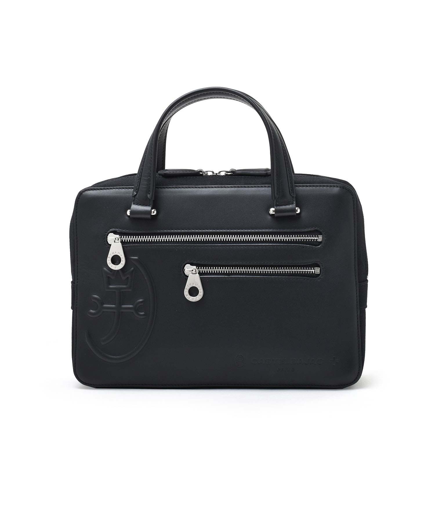 カステルバジャック トリエII レザーミニブリーフケース(クロ)