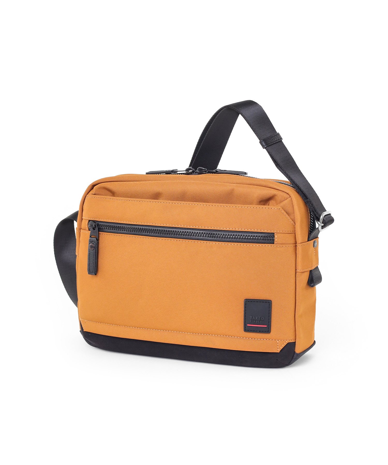 タケオキクチ アストン ショルダーバッグ B5(キャメル)