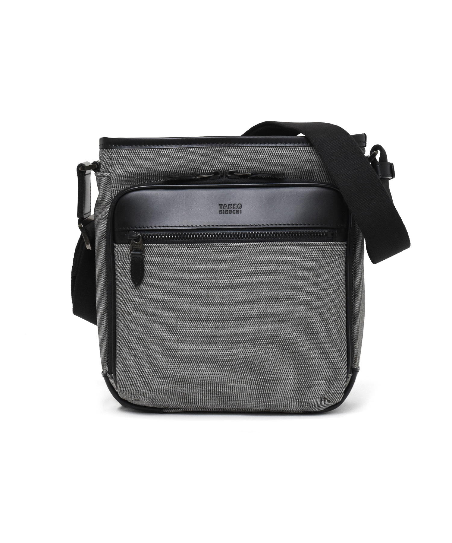 タケオキクチ クエスト ショルダーバッグ タテ型 B5(グレー)