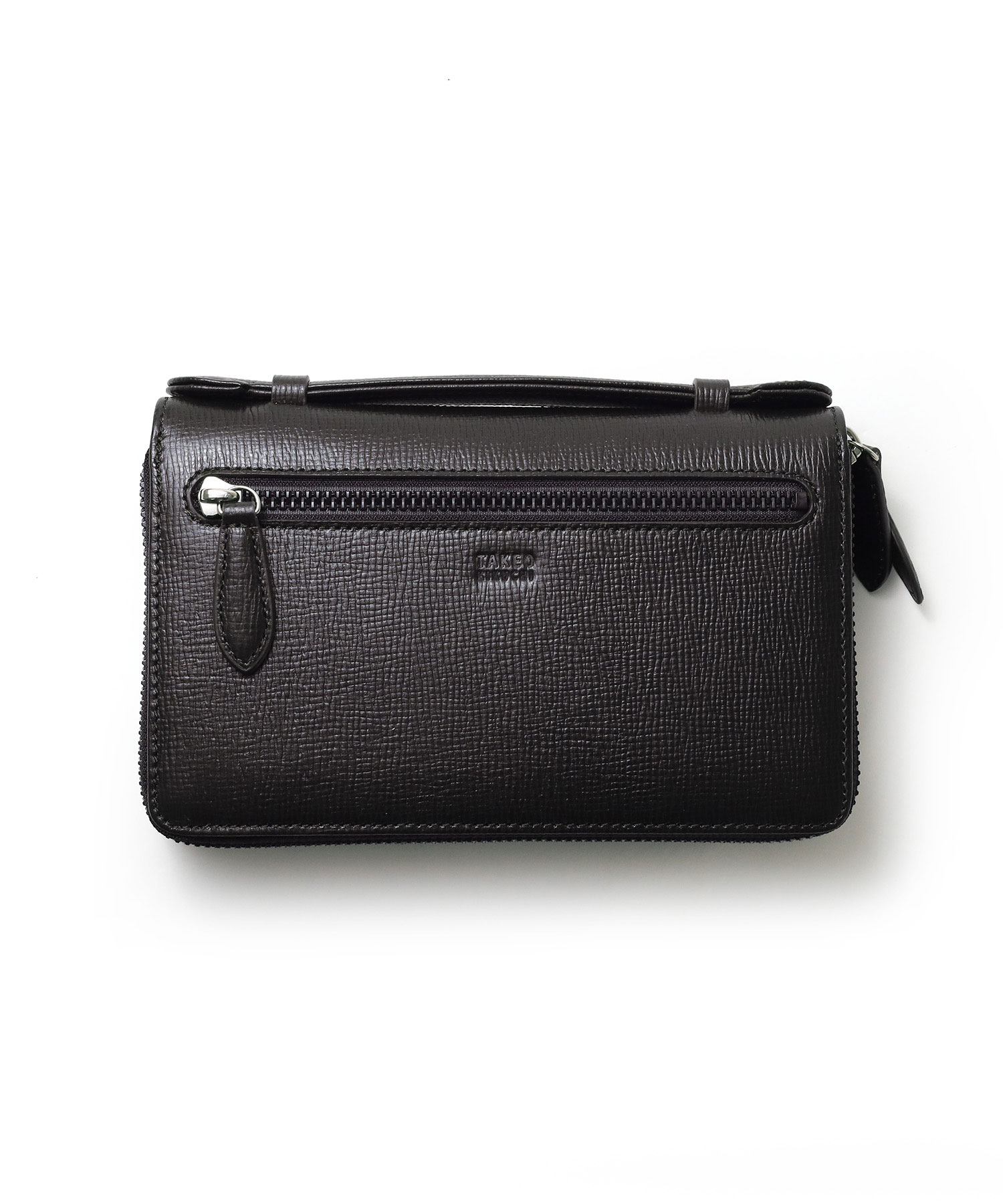 タケオキクチ  ジゼルニュー レザースマートセルバッグ カード段24(チョコ)