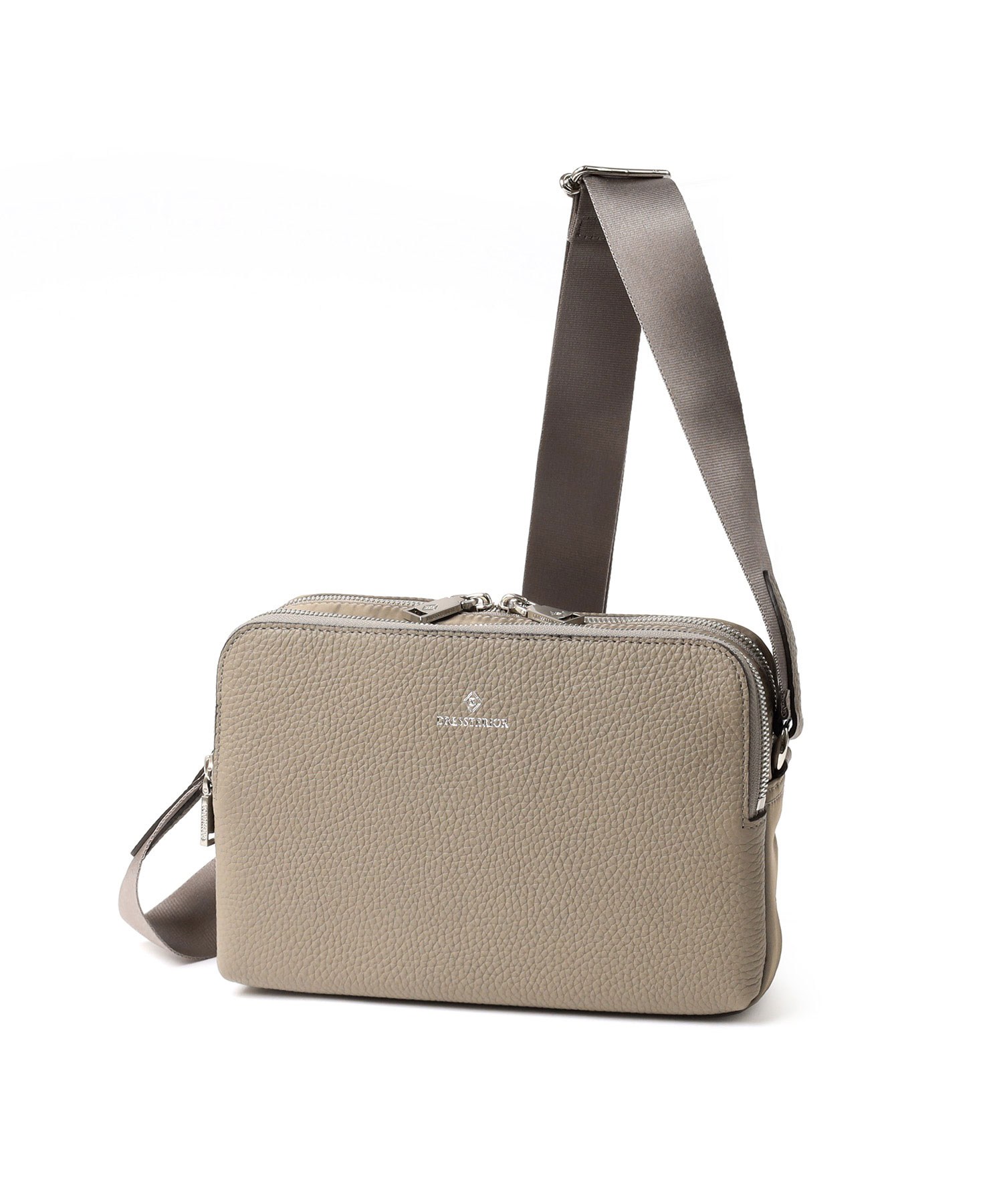 ドレステリア チャールズ ミニショルダーバッグ ヨコ型(トープ)