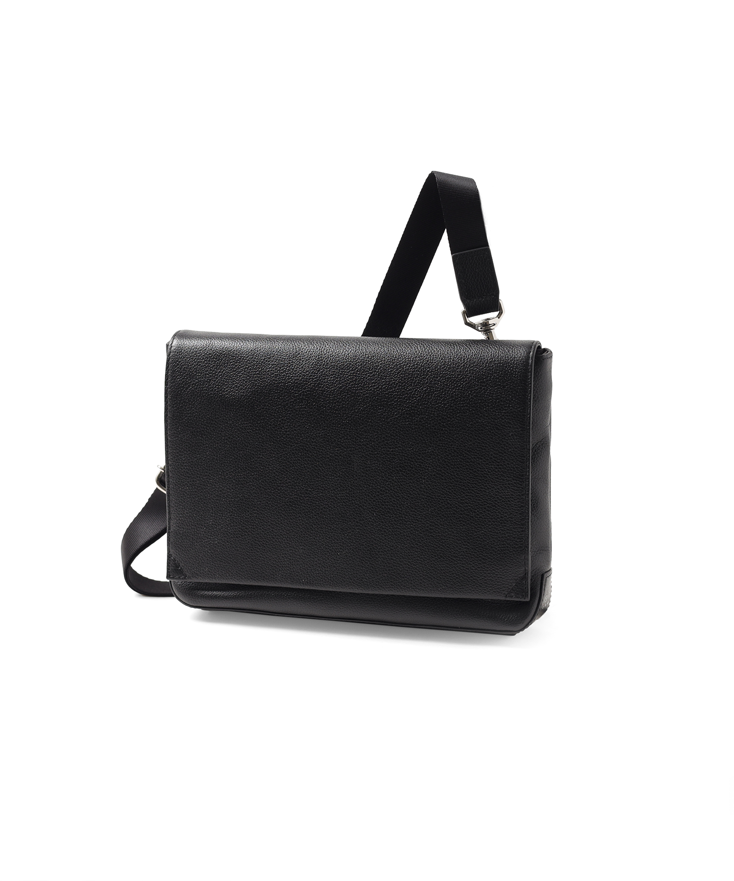 イズイット レニー レザークラッチ兼ショルダーバッグ(クロ)