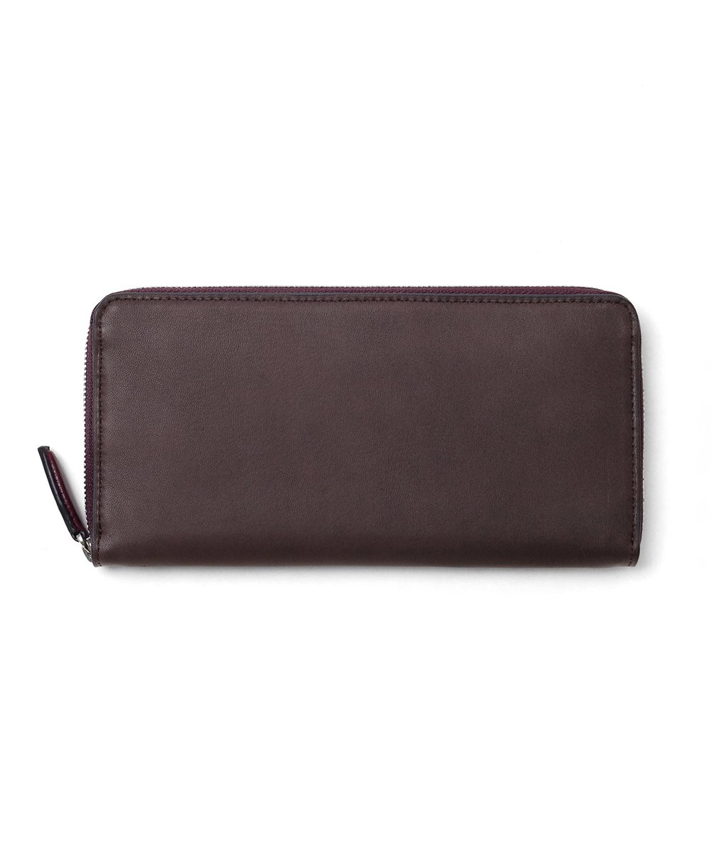 イズイット ラム ラムスキン ラウンドファスナー長財布 カード段12