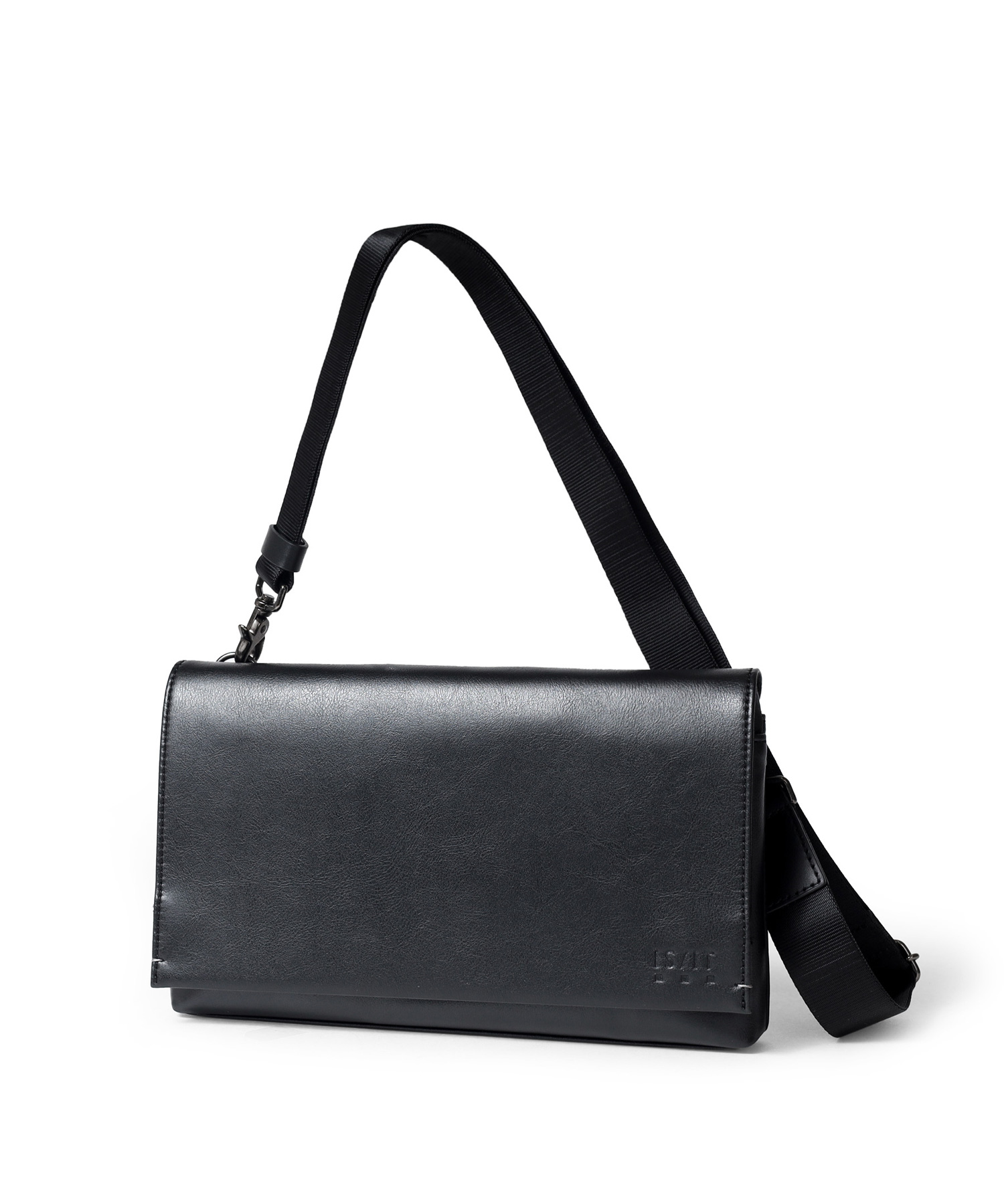 イズイット ハンソン クラッチ兼ショルダーバッグ(クロ)