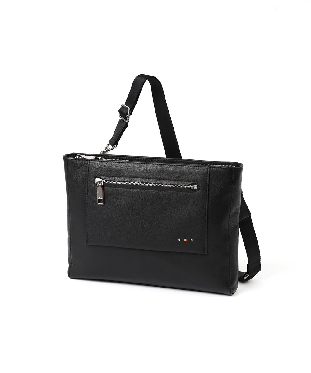 イズイット スペア レザークラッチ兼用ショルダーバッグ B5 2WAY