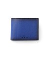 イズイット シャドー 二つ折り財布 カード段4(ブルー)