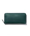 イズイット シルキー ラウンドファスナー長財布 カード段12(グリーン)