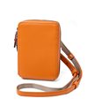 イズイット ノボ レザーミニショルダーバッグ  厚マチ(オレンジ)