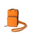 イズイット ボーノ レザースマホショルダーバッグ(オレンジ)