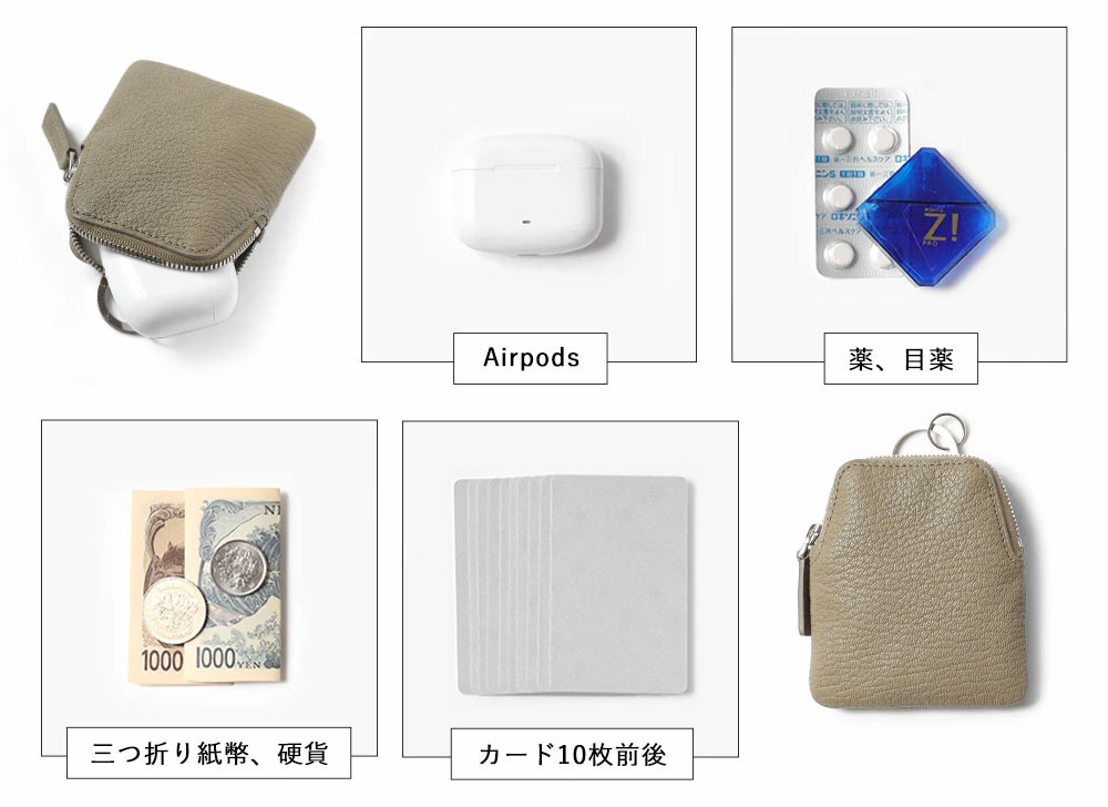 フジタカ シェーブル財布・小物 ゴートレザー 総革ネックポーチ