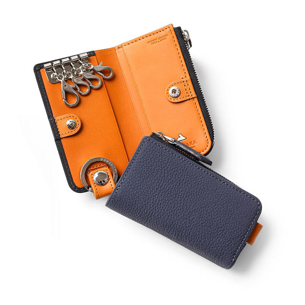 フジタカ ムース財布・小物 小銭入れ付きキーケース