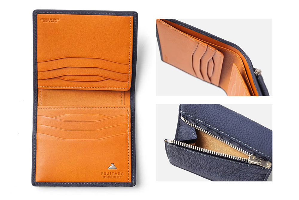 フジタカ ムース財布・小物 コンパクト二つ折り財布