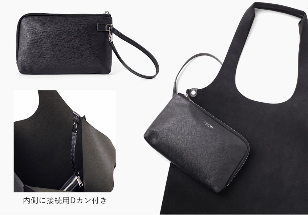 フジタカ トラバース トートバッグ A4 レザーポーチ付き