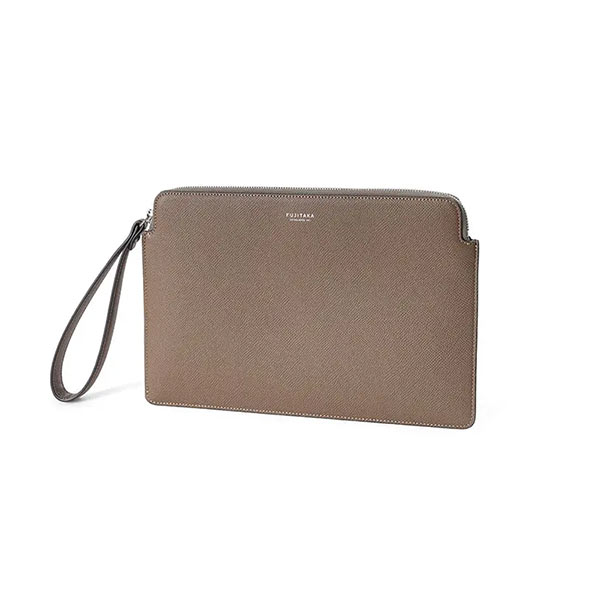 フジタカ ワープロラックスコンフォート カーフレザー クラッチバッグ B5