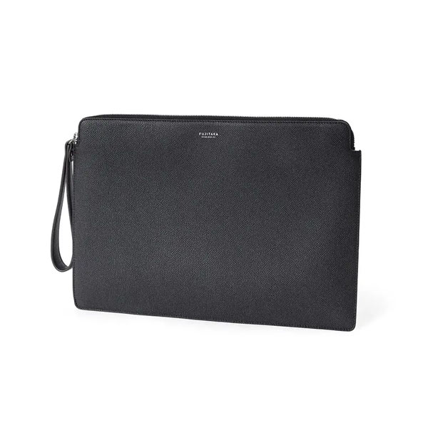 フジタカ ワープロラックスコンフォート カーフレザー クラッチバッグ A4