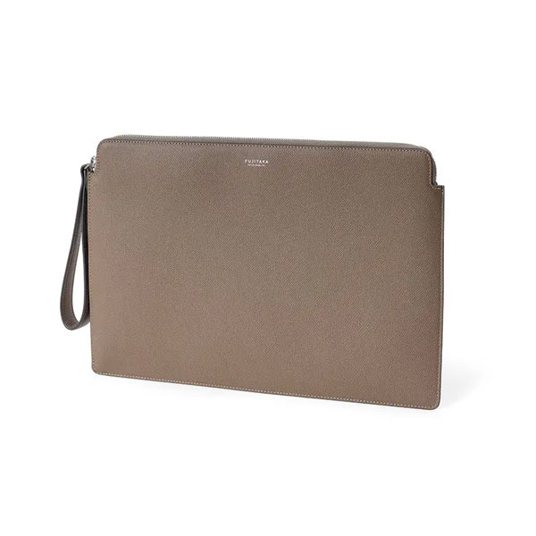 フジタカ ワープロラックスコンフォート カーフレザー クラッチバッグ A4