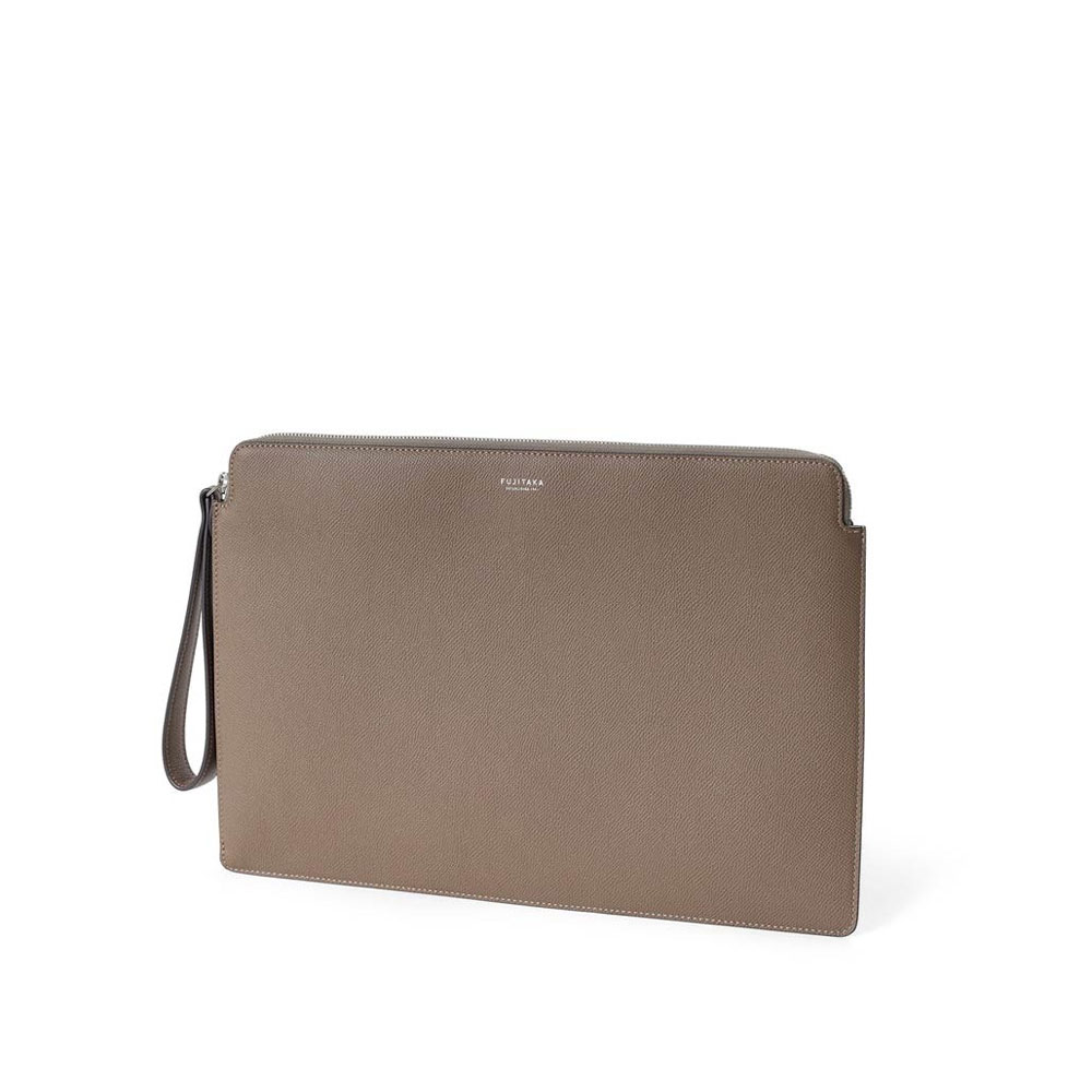 フジタカ ワープロラックスコンフォート カーフレザー クラッチバッグ A4