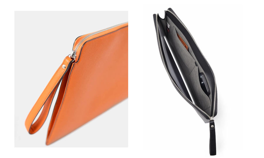 フジタカ ワープロラックスコンフォート カーフレザー クラッチバッグ A4