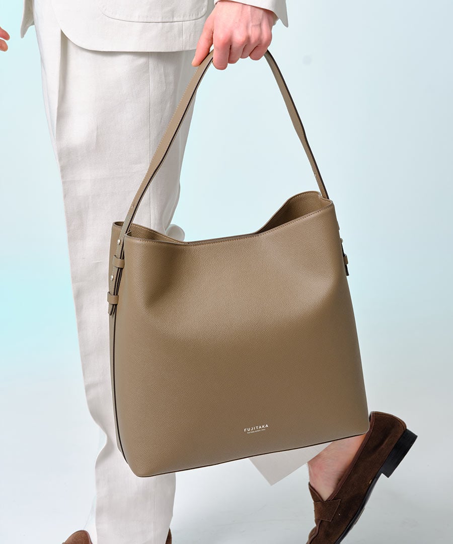 フジタカ ワープロラックスコンフォート カーフレザー トートバッグ A4