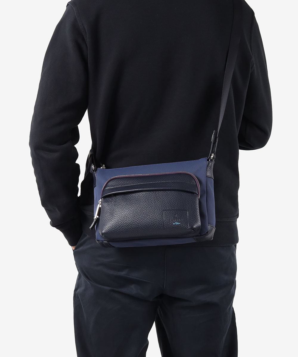 ランバンオンブルー ピケ ミニショルダーバッグ