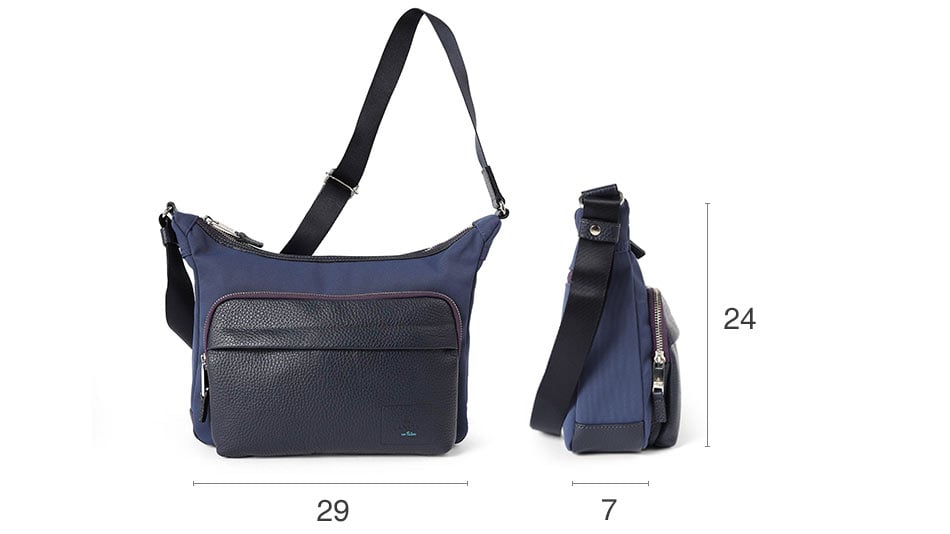 ランバンオンブルー ピケ ショルダーバッグ